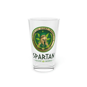 Spartan Hemp Works Pint Glass, 16oz