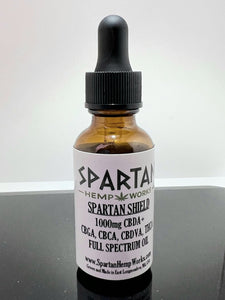 NEW!! 1000mg CBDA Spartan Shield Full-Spectrum Oil